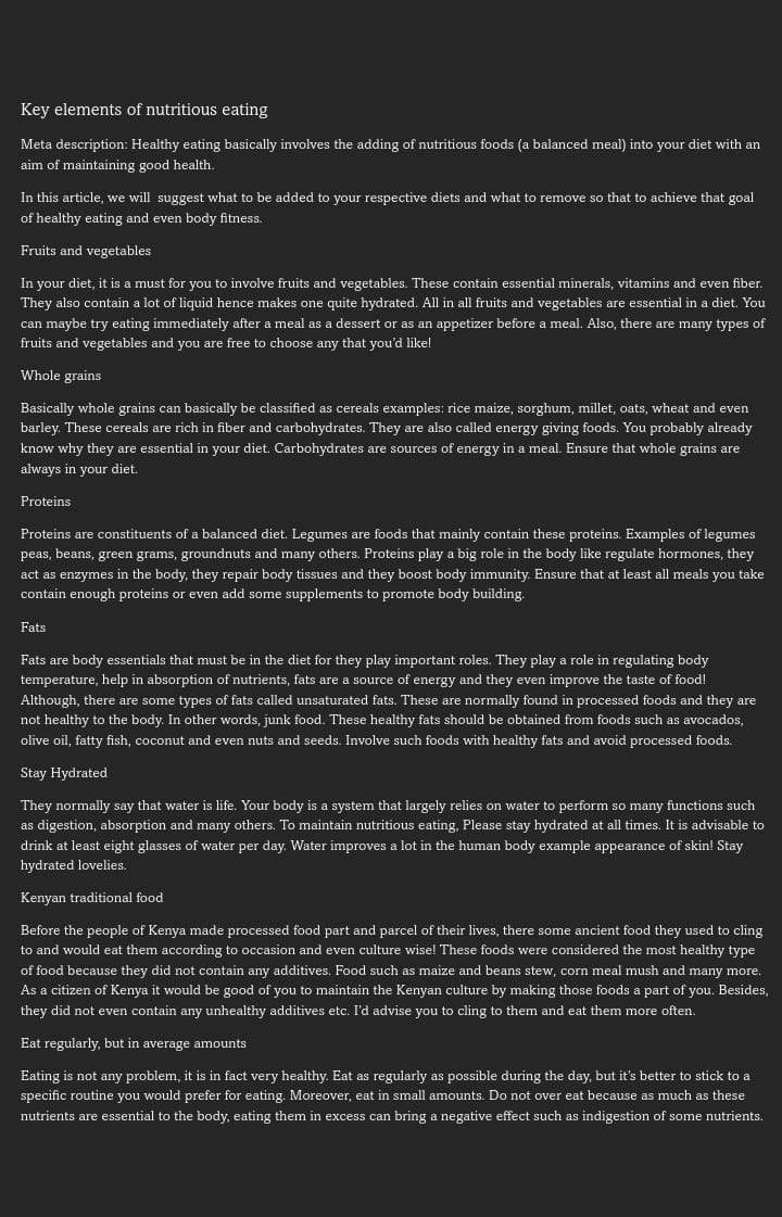 article sample
