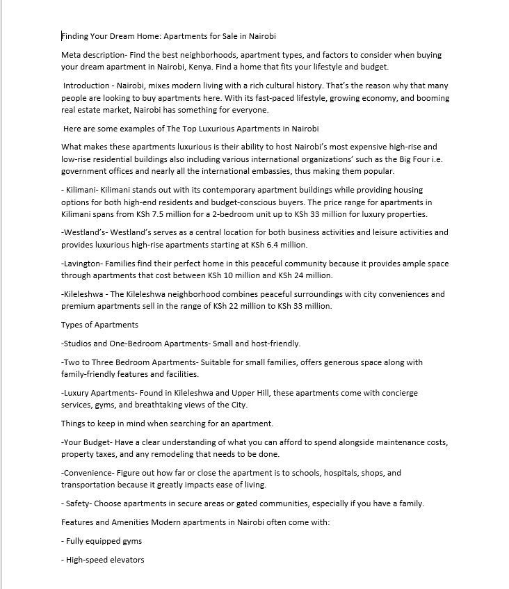 Crafting Impactful Content: A writers Portfolio by Shem Gitau